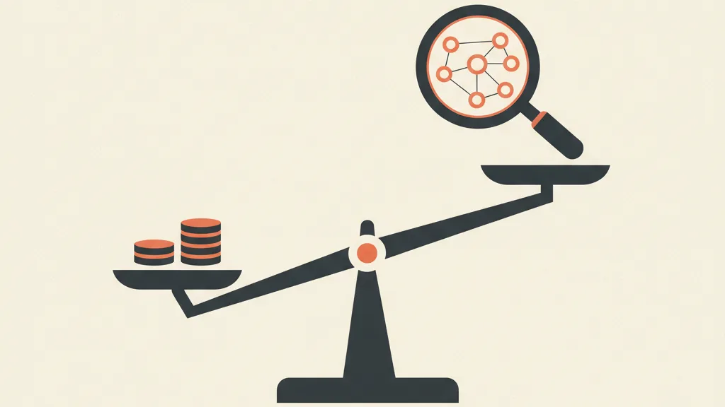 Bilancia che rappresenta il compromesso tra costo per lead basso e qualità dei contatti