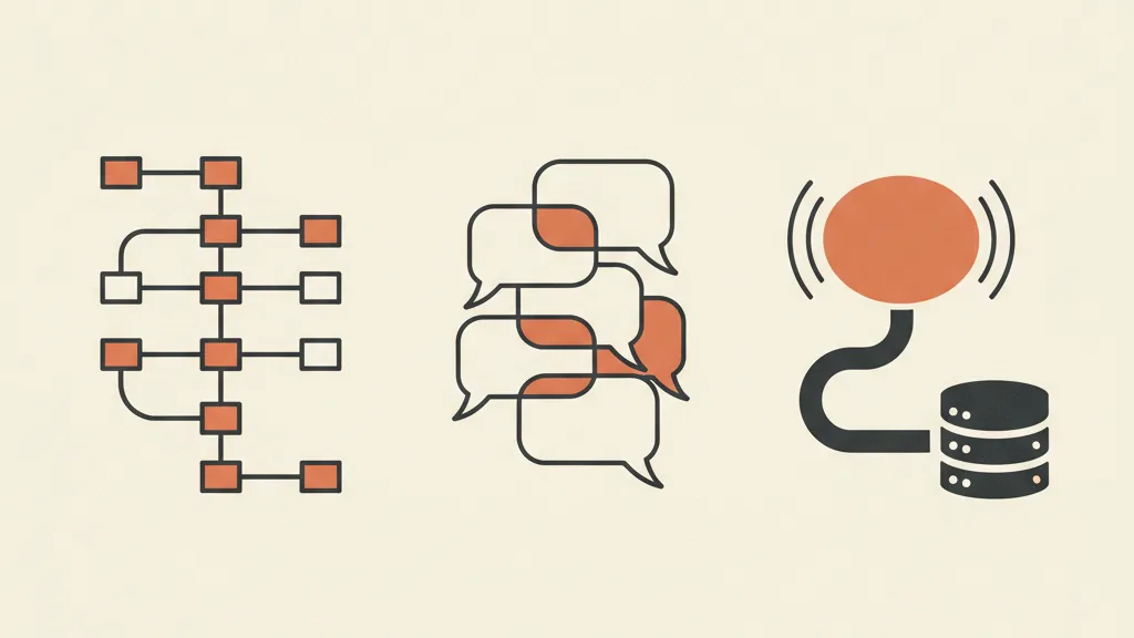 Confronto visivo tra IVR, chatbot e agente vocale AI collegato al CRM
