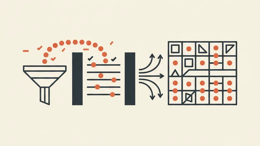 Illustrazione del punto di passaggio dei lead dal funnel al CRM con qualificazione e scoring