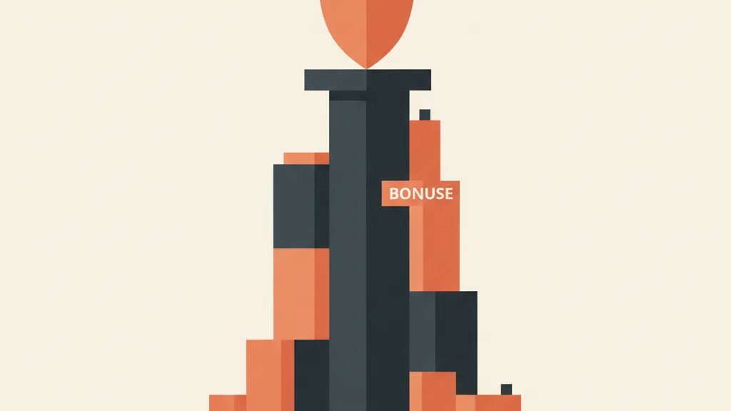 Illustrazione di una torre di blocchi con un elemento a scudo, metafora del framework value stacking con core, bonus e garanzia