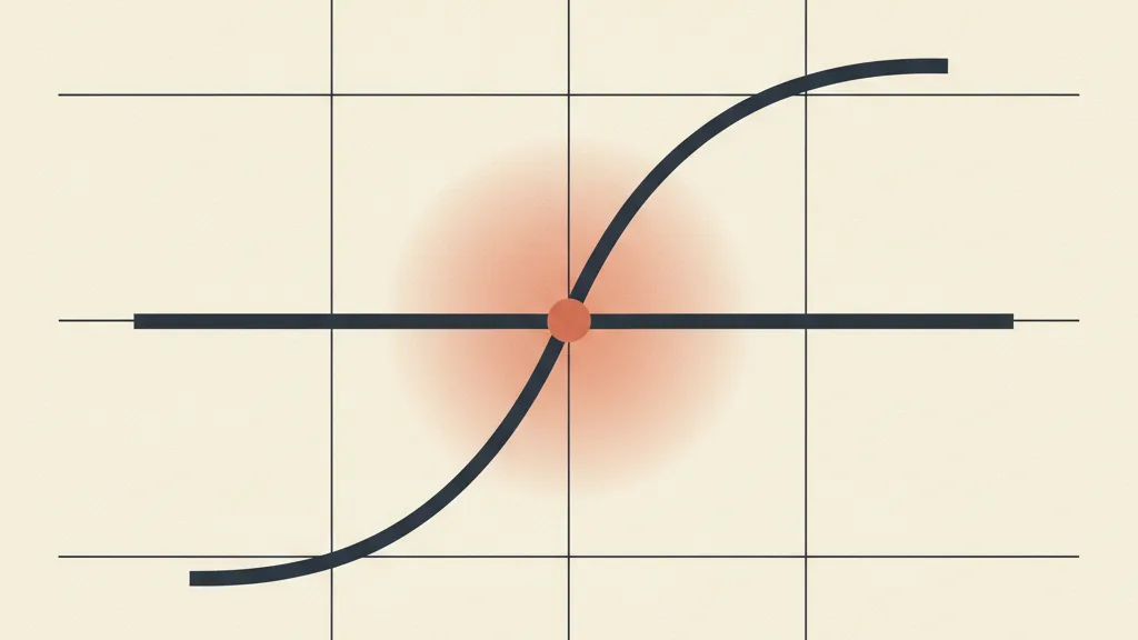 Grafico astratto con due curve di costo che si incrociano nel punto di break-even tra abbonamento SaaS e CRM su misura