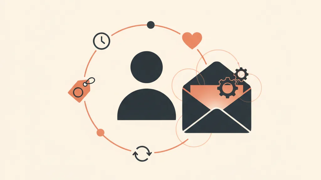 Illustrazione di un'email che si adatta al comportamento del singolo cliente usando i suoi dati di navigazione e acquisto