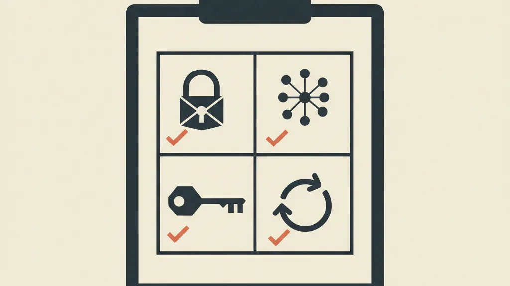 Illustrazione di una checklist con icone di sicurezza che rappresenta gli obblighi operativi NIS2 per le PMI