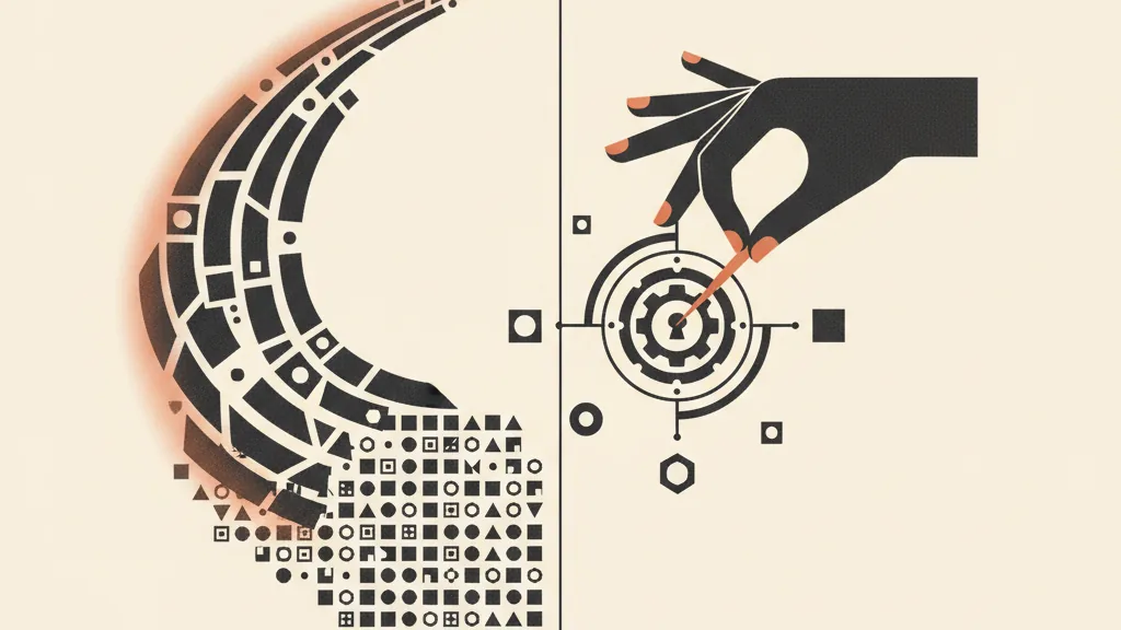 Illustrazione che confronta scansione automatica ampia e test manuale mirato, metafora della differenza tra vulnerability assessment e penetration test