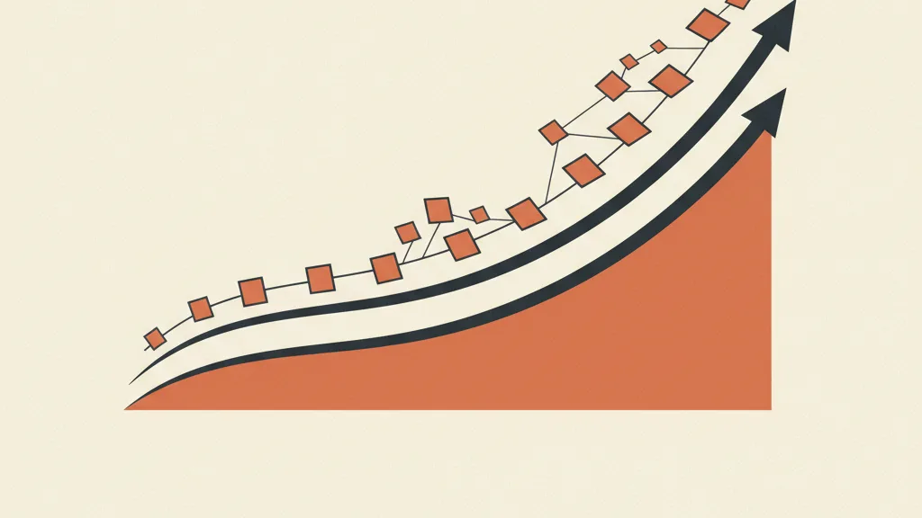 Due curve divergenti che rappresentano il vantaggio composto di chi costruisce un cervello aziendale rispetto a chi usa l'AI generica