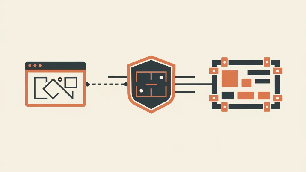 Schema di un flusso di dati dal browser al server fino alla dashboard, come metafora di un tracking solido e server-side.